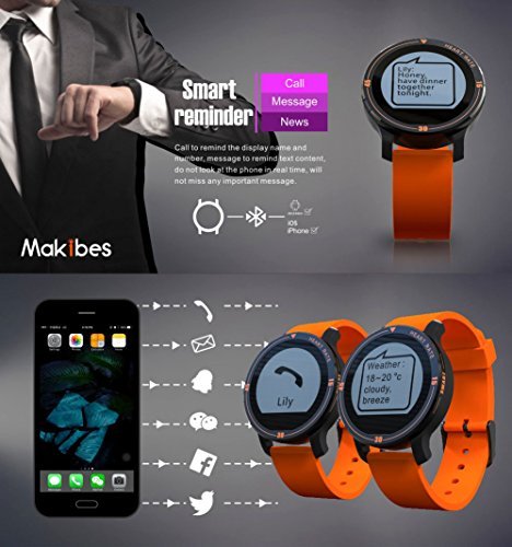 Makibes Aerobic A1 IP67 Sports Smart Watch Heart Rate Monitor Fitness Tracker Sleep Monitor Pedometer Call SMS Reminder