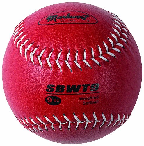 Markwort Weighted 12-Inch Softballs-Leather Cover