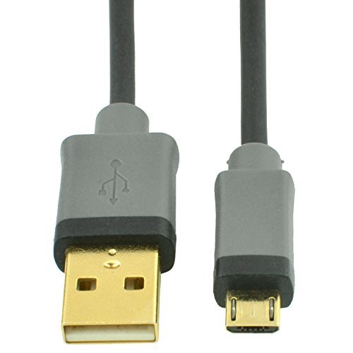 Mediabridge USB 2.0 - Micro-USB to USB Coiled Cable (1-3 Feet) - High-Speed A Male to Micro B with Gold-Plated Connectors - (Part# 30-004-02C )