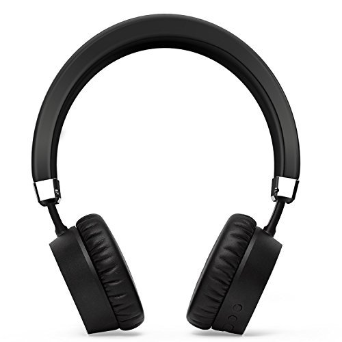 Meidong E6ANC Bluetooth Headphones Active Noise Cancelling Headphones Wireless Stereo headphones with Microphone, Ergonomic Design for Kids Adult–Black