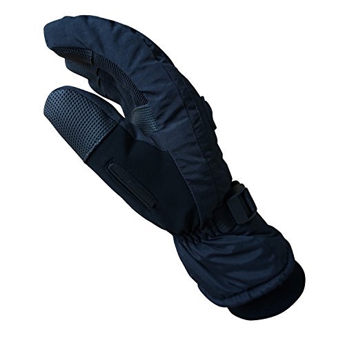 Men Waterproof Thinsulate Ski Snowboard Gloves Winter Warm Gloves Black