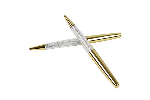 MengRan Shine Gold Diamond Crystal Ballpoint Pen (Pack of 12)