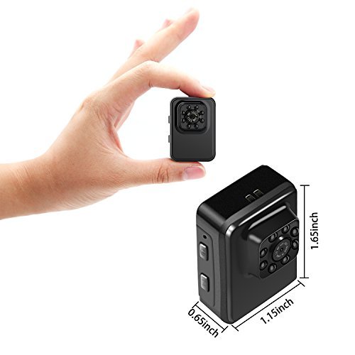 Mini Hidden Camera Small Camera 1080P HD Motion Detection IR Night Vision 16GB TF Card Included Portable Sports Camera Supports Snapshot, Nanny Cam