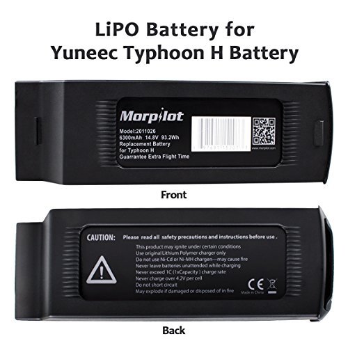 Morpilot 4S 6300mAh 14.8V 93.2Wh Replacement LiPo Battery for Yuneec Typhoon H Drone RC Quadcopter