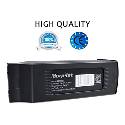 Morpilot 4S 6300mAh 14.8V 93.2Wh Replacement LiPo Battery for Yuneec Typhoon H Drone RC Quadcopter