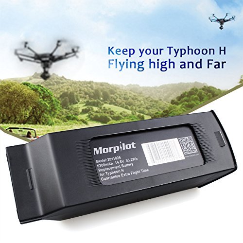 Morpilot 4S 6300mAh 14.8V 93.2Wh Replacement LiPo Battery for Yuneec Typhoon H Drone RC Quadcopter