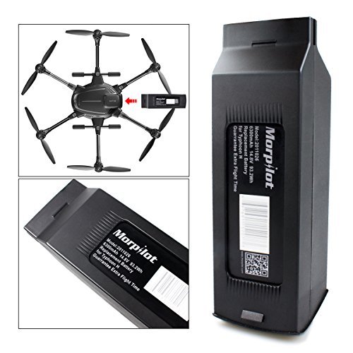 Morpilot 4S 6300mAh 14.8V 93.2Wh Replacement LiPo Battery for Yuneec Typhoon H Drone RC Quadcopter