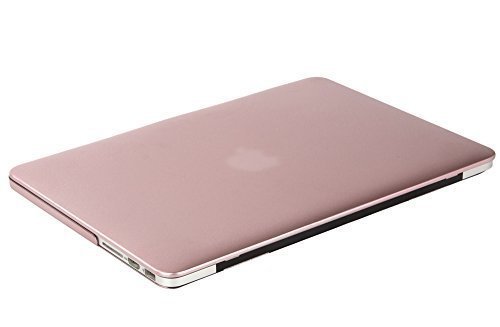 Mosiso Plastic Hard Case with Keyboard Cover with Screen Protector Only for MacBook Pro 13 Inch with Retina Display No CD-Rom (A1502/A1425, Version 2015/2014/2013/2012), Rose Gold