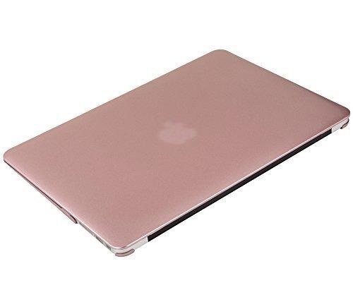 Mosiso Plastic Hard Case with Keyboard Cover with Screen Protector for MacBook Air 13 Inch (Models: A1369 and A1466), Rose Gold