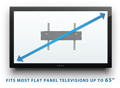 Mount-It! Full Motion TV Wall Mount Bracket For Flat Screen 32 39 40 42 43 45 48 49 50 55 60 65 Inch 4K LCD LED OLED Plasma Televisions, VESA 600x400mm, 110 Lb Capacity, Black (MI-346L)