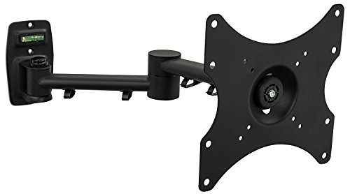 Mount-It! LCD TV Wall Mount Bracket with Full Motion Swing Out Tilt and Swivel Articulating Arm for 13-42" Flat Screen Displays with VESA 75 to 200, 44lb Weight Capacity WITH 18" EXTENSION