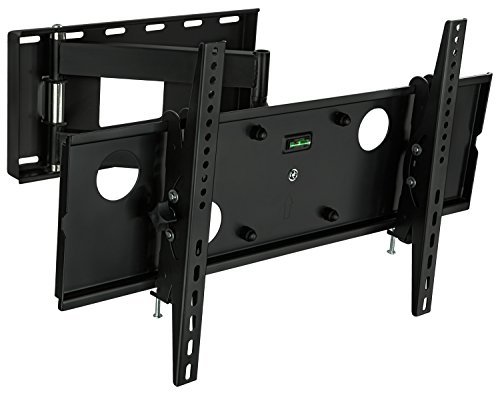 Mount-It! MI-2171L TV Wall Mount Full Motion Bracket, Swing Out Arm, for 32" to 65" Flat Screen LCD and LED, VESA 200x200 to 600x400, 165 lb Capacity, Black