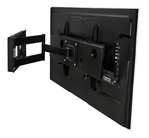 Mount-It! MI-2171L TV Wall Mount Full Motion Bracket, Swing Out Arm, for 32" to 65" Flat Screen LCD and LED, VESA 200x200 to 600x400, 165 lb Capacity, Black