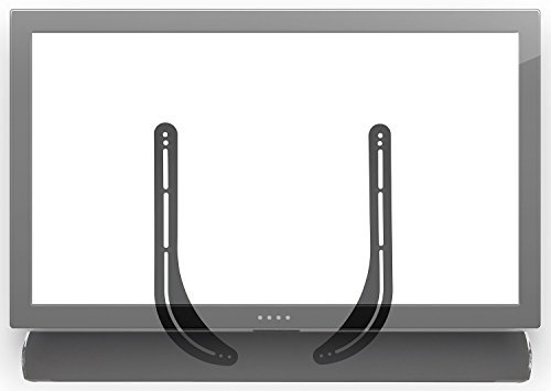 Mount-It! MI-SB39 Soundbar Bracket Universal Sound Bar TV Mount For Mounting Above or Under TV, Fits Sonos, Samsung, Sony, Vizio, Adjustable Arm Fits 32 to 70 Inch TVs, 33 Lbs Weight Capacity Black