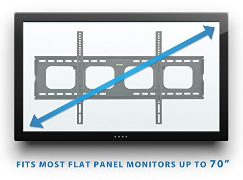 Mount-It! Tilting TV Wall Mount Bracket For Samsung Sony Vizio LG Panasonic TCL VESA 200x200 400x400 600x400 850x450 Compatible Premium Tilt 220 Lbs Capacity, Size 42-80 inch