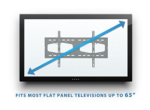 Mount-It! Tilting TV Wall Mount for 32" 40" 47" 50" 55" Samsung, Sony, Vizio, LG, Sharp TVs with Low Profile Design up to VESA 600x400mm, Black