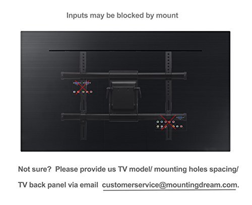 Mounting Dream MD2298 Premium TV Wall Mount Bracket Fits 16, 18, 24 inch Wood Stud Spacing with Full Motion Articulating Arm for most 42-70 Inch LED, LCD and Plasma TV up to VESA 600x400mm and 132 lbs