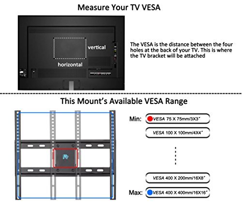 Mounting Dream MD2379 TV Wall Mount Bracket for most of 26-55 Inch LED, LCD, OLED and Plasma Flat Screen TV with Full Motion Swivel Articulating Dual Arms up to VESA 400x400mm and 99 LBS with Tilting