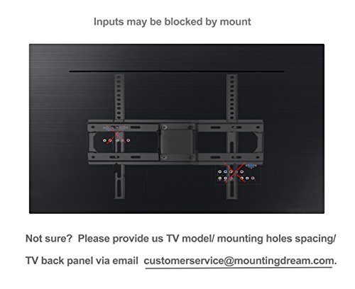 Mounting Dream MD2379 TV Wall Mount Bracket for most of 26-55 Inch LED, LCD, OLED and Plasma Flat Screen TV with Full Motion Swivel Articulating Dual Arms up to VESA 400x400mm and 99 LBS with Tilting