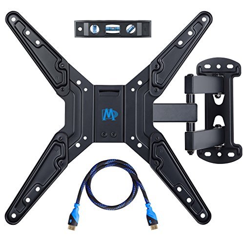 Mounting Dream MD2413-MX TV Wall Mount Bracket for most of 26-55 Inch LED, LCD, OLED Flat Screen TV with Full Motion Swivel Articulating Arm, up to VESA 400x400mm and 60 LBS with Tilting