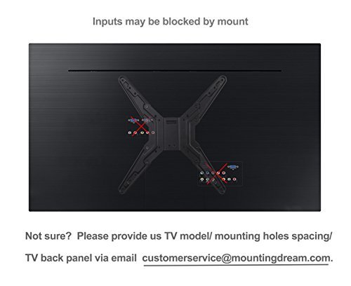 Mounting Dream MD2413-MX TV Wall Mount Bracket for most of 26-55 Inch LED, LCD, OLED Flat Screen TV with Full Motion Swivel Articulating Arm, up to VESA 400x400mm and 60 LBS with Tilting