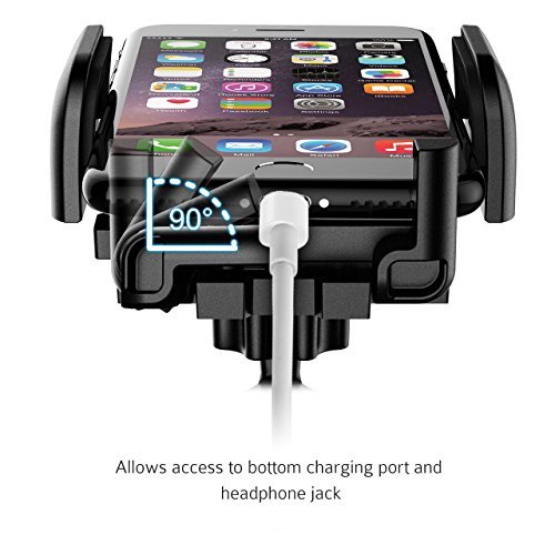 Mpow Car Phone Holder,CD Slot Car Phone Mount Universal Car Cradle Mount with Three-Side Grips and One-Touch Design for iPhone 7/7P/6s/6P/5S, Galaxy S5/S6/S7/S8, Google, LG, Huawei and More