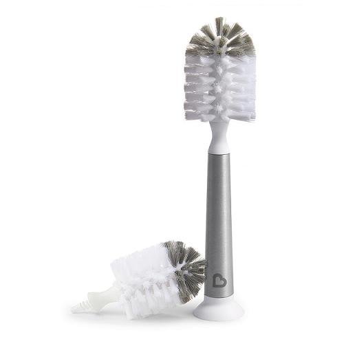 Munchkin Shine Stainless Steel Bottle Brush & Refill Brush Head 