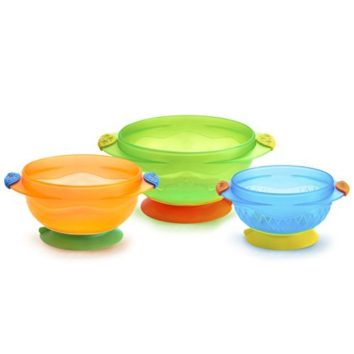 Munchkin Stay Put Suction Bowl, 3 Count 