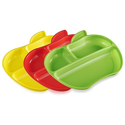 Munchkin Tiny Diner 9 Piece Apple Plate and Spoon Set
