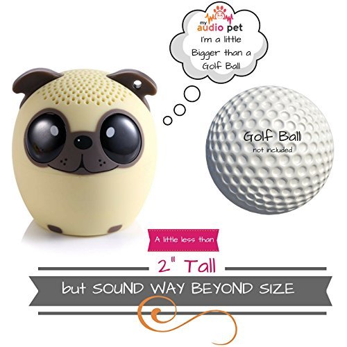 My Audio Pet (Gen 1) Mini Bluetooth Animal Wireless Speaker with Powerful Rich Room-filling Sound - 3W audio driver - Remote Selfie Function - for iPhone/iPad/iPod/Samsung/HTC/Tablets - POWER PUP