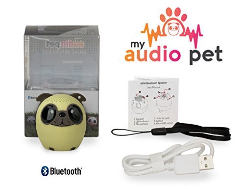 My Audio Pet (Gen 1) Mini Bluetooth Animal Wireless Speaker with Powerful Rich Room-filling Sound - 3W audio driver - Remote Selfie Function - for iPhone/iPad/iPod/Samsung/HTC/Tablets - POWER PUP