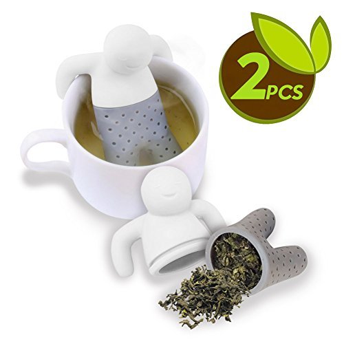 My Tea Infuser | Set of 2 The Most Innovative Design With Efficient Filter and Infuser | Premium Food Grade Silicone | Microwave Friendly Long Lasting and Anti Damage Adaptive To Loose Tea Leaves Bags