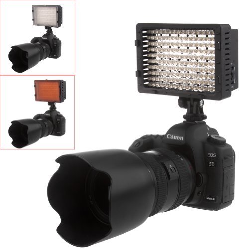 NEEWER 160 LED CN-160 Dimmable Ultra High Power Panel Digital Camera / Camcorder Video Light, LED Light for Canon, Nikon, Pentax, Panasonic,SONY, Samsung and Olympus Digital SLR Cameras