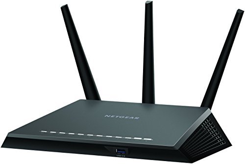 NETGEAR Nighthawk AC1900 Dual Band Wi-Fi Gigabit Router (R7000) with Open Source Support. Compatible with Amazon Echo/Alexa