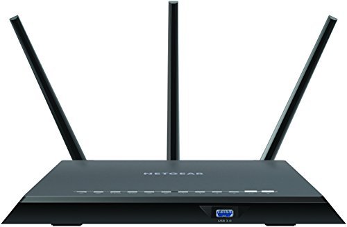 NETGEAR Nighthawk AC1900 Dual Band Wi-Fi Gigabit Router (R7000) with Open Source Support. Compatible with Amazon Echo/Alexa