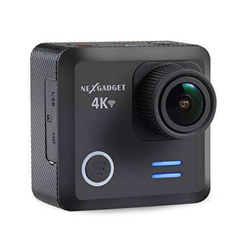 NEXGADGET 4K WIFI Action Cam, DISCOVER-660 SERIES 16MP 4K Waterproof Sports Camera 170 Degree Ultra Wide-Angle Len with SONY Sensor, 2 Pcs Rechargeable Batteries