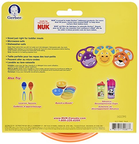 NUK 3 Piece Gerber Graduates Plenty-A-Plates 