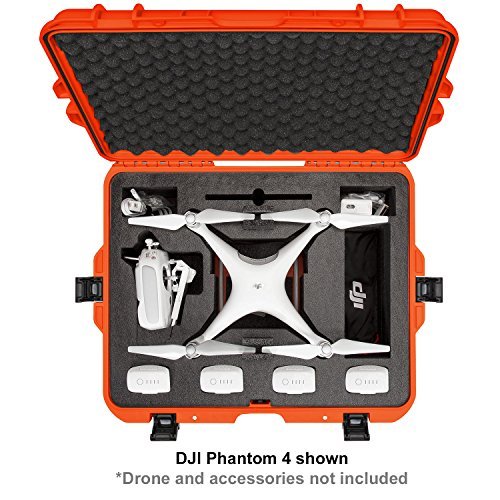 Nanuk DJI Drone Waterproof Hard Case with Custom Foam Insert for DJI Phantom 4/ Phantom 4 Pro (Pro+) / Advanced (Advanced+) & Phantom 3 - 945-DJI47 Graphite