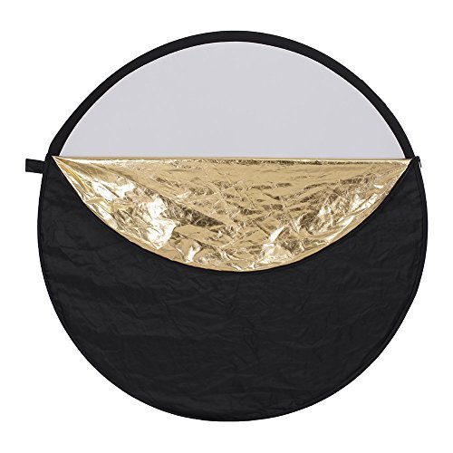 Neewer 43-inch / 110cm 5-in-1 Collapsible Multi-Disc Light Reflector with Bag - Translucent, Silver, Gold, White and Black