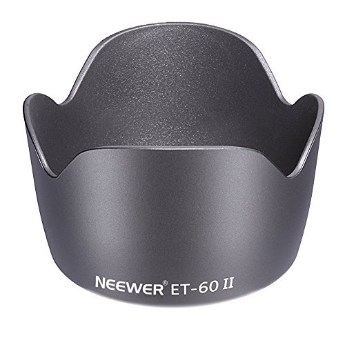 Neewer Lens Hood for Canon EF 75-300mm f/4.0-5.6 USM, II, II USM, III, III USM Lenses, Canon EF 55-250MM f/4-5.6 USM Lens, Replacement for ET-60 II