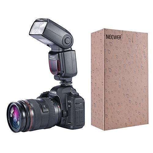 Neewer NW670 E-TTL Flash Kit for Canon DSLR Cameras,Includes:(1)Flash with LCD Screen+(1)2.4 GHz Wireless Trigger+(1)Hard & Soft Flash Diffuser+(1)Lens Cap Holder+C1 Cord+C3 Cord