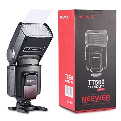 Neewer TT560 Flash Speedlite for Canon Nikon Panasonic Olympus Pentax and Other DSLR Cameras，Digital Cameras with Standard Hot Shoe