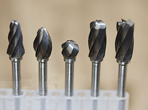 New 10 Pieces Tungsten Carbide Rotary Burr SET 1/8'' Shank Fit Dremel Tools for DIY Woodworking, Carving, Engraving, Drilling
