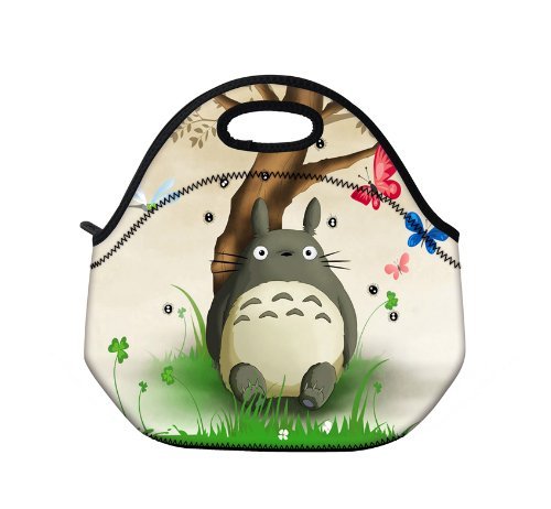 New Fashion Travel Outdoor Cooler Thermal Waterproof Lunch Bag Picnic Tote Box Container Insulated Zip Out Removable School Carry Handle Tote Lunch bag - Totoro D-25555