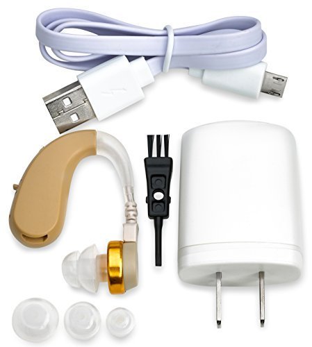 NewEar BTE High Quality Digital Ear Hearing Amplifier "FDA Approved" RECHARGABLE! 