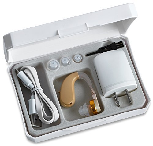 NewEar BTE High Quality Digital Ear Hearing Amplifier "FDA Approved" RECHARGABLE! 