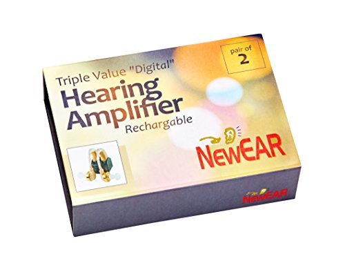 NewEar - Great Value Digital Hearing Amplifier - Behind the Ear - Rechargeable, comes with...