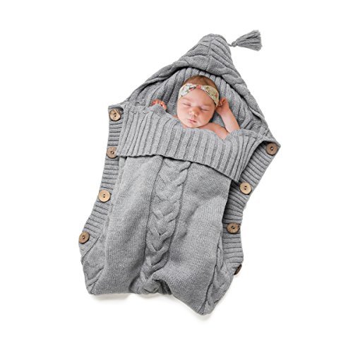 Newborn Baby Swaddle Blanket-Truedays Large Swaddle Best Soft Unisex for Boys or Girls (Grey) 