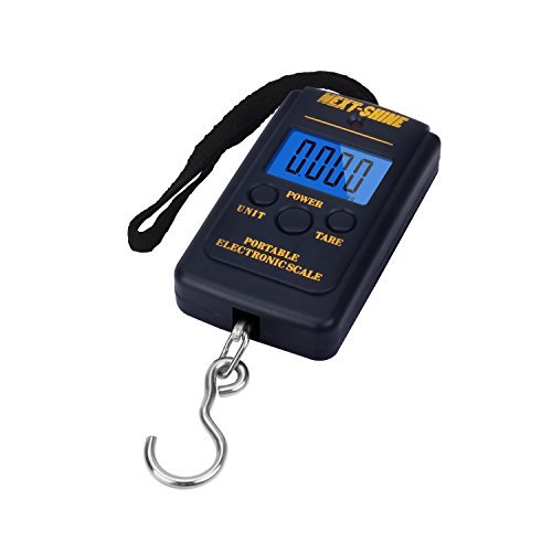 Next-shine Electronic Digital Hanging/Fish/Luggage/Kitchen Scale 0.01 lb/0.005kg, Dark Blue