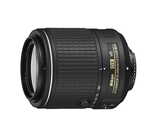 Nikon AF-S DX NIKKOR 55-200MM f/4-5.6G ED Vibration Reduction II Zoom Lens with Auto Focus for Nikon DSLR Cameras